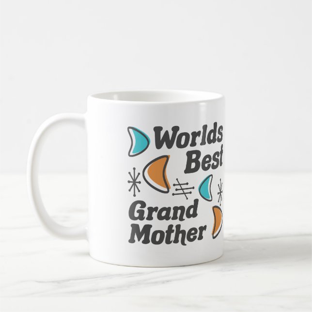 Worlds Best Grandmor Retro Kaffemugg (Vänster)