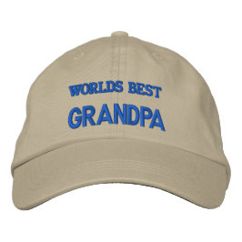 WORLDS BEST GRANDPA BRODERAD KEPS