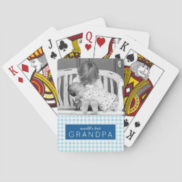 World's Best Grandpa Play Personlig Photo Casinokort