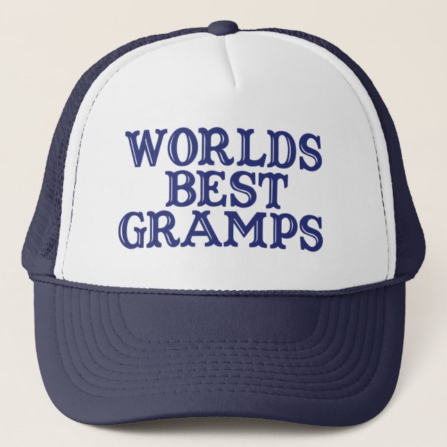 Worlds Best Grandpa Truckerkeps (Framsida)