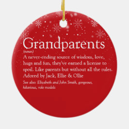 World's Best Grandparent Definition Photo Julgransprydnad Keramik