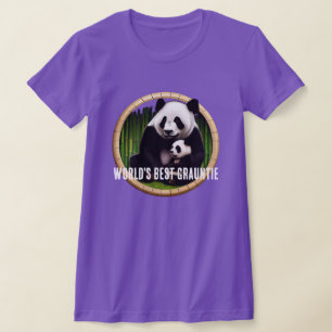 "World's Best Grauntie" & Pandas T Shirt
