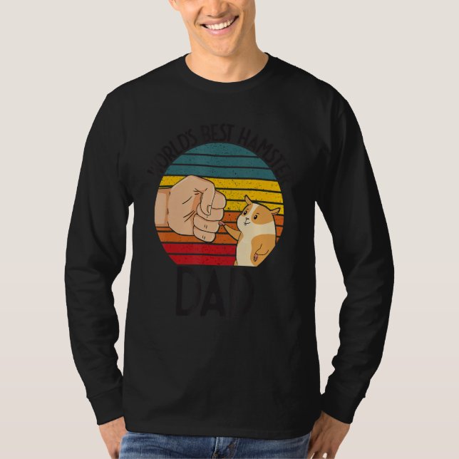 World's Best Hamster Dad Costume For Animal Lovers T Shirt (Framsida)