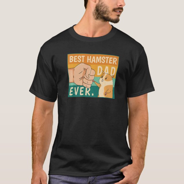 World's Best Hamster Dad Costume For Animal Lovers T Shirt (Framsida)