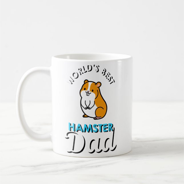 World's Best Hamster Dad Kaffemugg (Vänster)