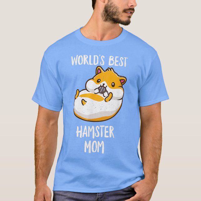 Worlds Best Hamster Mamma Funny Mamma Mor T Shirt (Framsida)