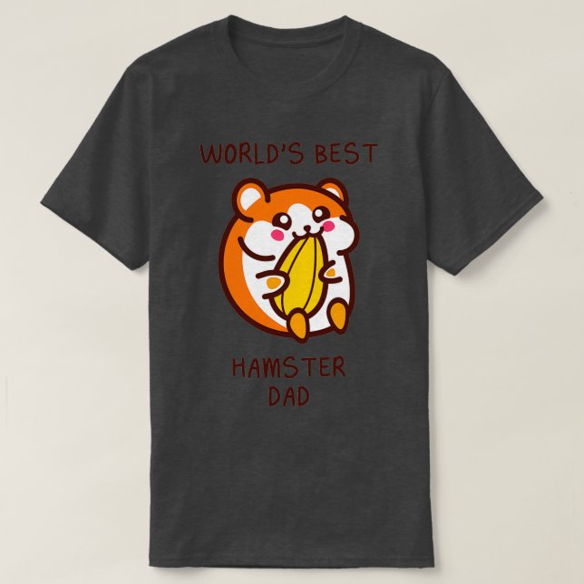 WORLDS BEST HAMSTER PAPPA (2) T SHIRT (Design framsida)