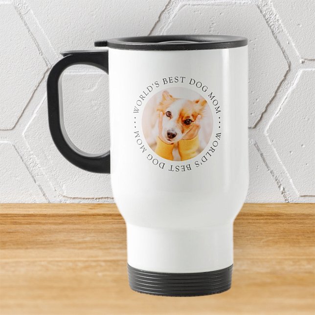 World's Best Hund Mamma Elegant Simple Anpassnings Resemugg (Skapare uppladdad)