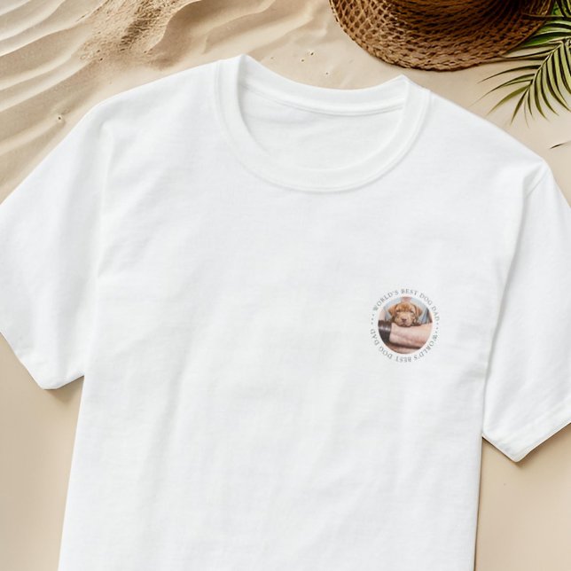 World's Best Hund Pappa Elegant Simple Anpassnings T Shirt (Skapare uppladdad)