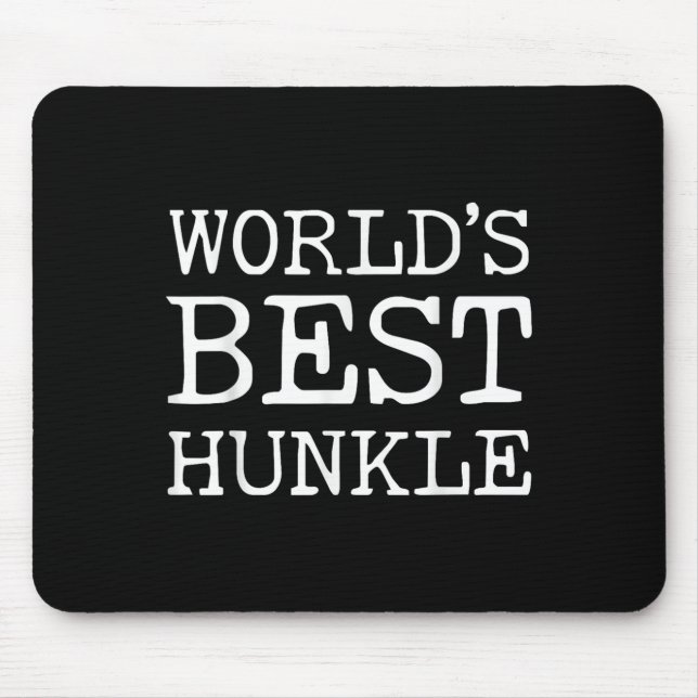 Worlds Best Hunkle Funny farbror Joke Fars dag Musmatta (Framsidan)