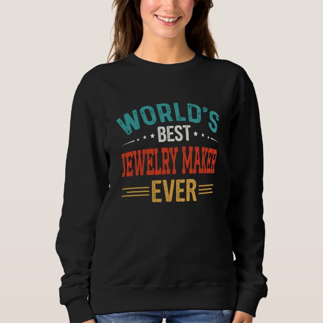 World's Best Jewelry Maker Job Title Jewelry Maker T Shirt (Framsida)