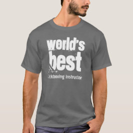 World's Best Kickboxing Instructor Grunge Brev T-shirt