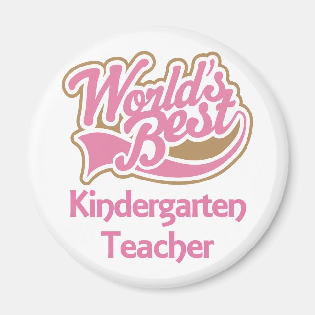 Worlds Best Kindergarten Teacher Magnet (Framsidan)