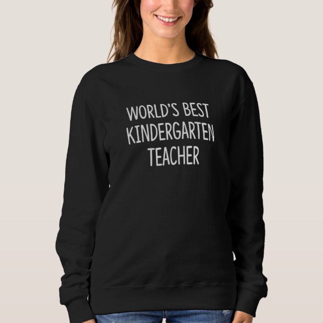 World's Best Kindergarten Teacher T Shirt (Framsida)