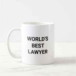 Worlds Best Lawyer Funny Career Coworker Gift Kaffemugg