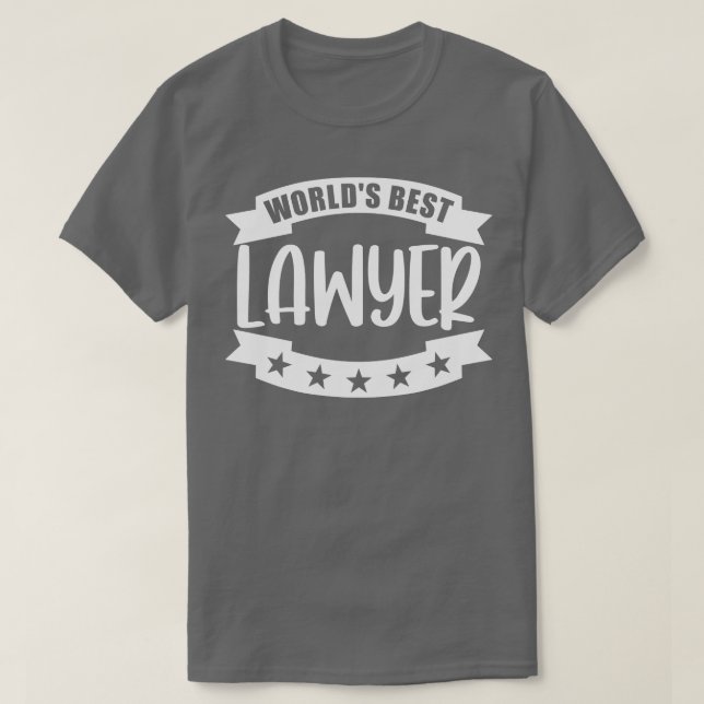 Worlds Best Lawyer T Shirt (Design framsida)