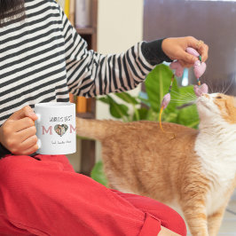 World's Best Mamma - Heart Photo & Anpassningsbar  Kaffemugg