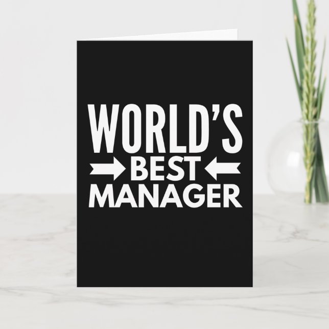 Worlds Best Manager Kort (Framsida)