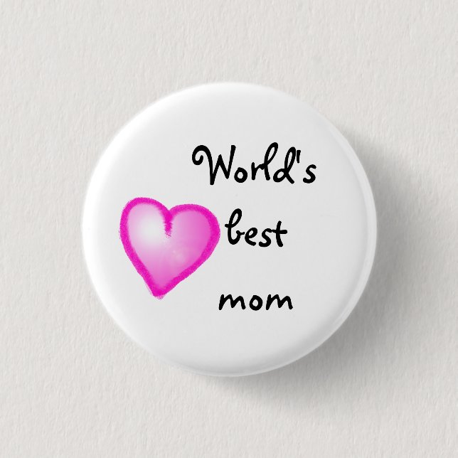 World's best mom button knapp (Framsida)