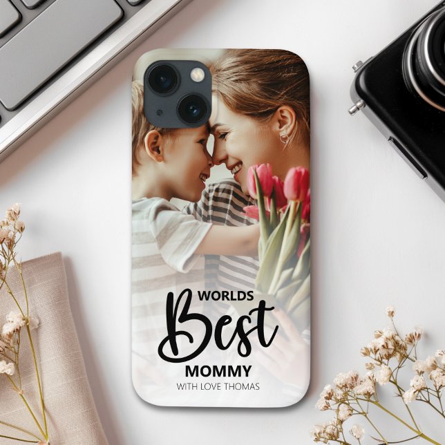 Worlds Best Mommy | Modern Photo Gift for Mom (Skapare uppladdad)