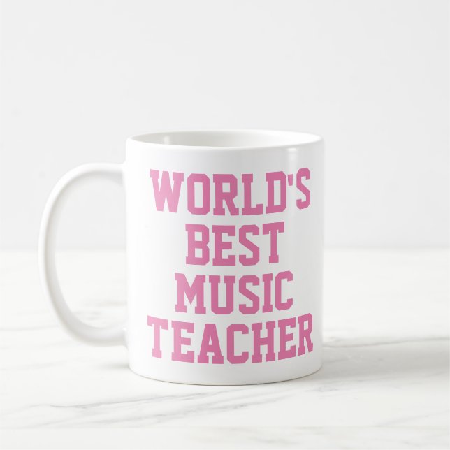 World's Best Music Teacher Gift Mugg (Vänster)
