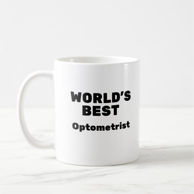 World's Best Optometrist Kaffemugg (Vänster)
