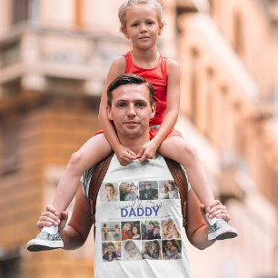Worlds Best pappa Fotokollage T-Shirt