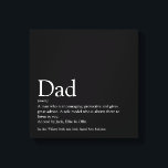 World's Best Pappa Pappa Far Definition Roligt Bla Canvastryck<br><div class="desc">Anpassa definitionen för din speciellare pappa,  pappa,  pappa eller far för att skapa en unik gåva till Farthers dag,  födelsedagar,  jul eller vilken dag du vill visa hur mycket han eller hon elak till dig. Ett perfekt sätt att visa honom hur fantastisk han är varje dag. Designad av Thisisnotme©</div>