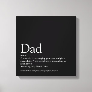 World's Best Pappa Pappa Far Definition Roligt Bla Canvastryck