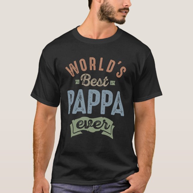 Worlds Best-pappa T Shirt (Framsida)