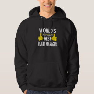 World's Best Plant Manager Job Title Plant Manager Hoodie