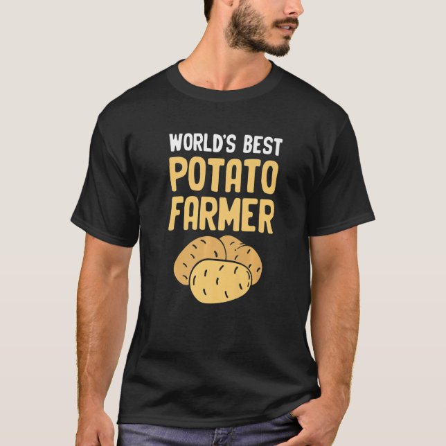 Worlds Best Potato   Potato Expert Potato Peeling T Shirt (Framsida)