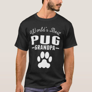 Worlds Best Pug Grandpa T Shirt
