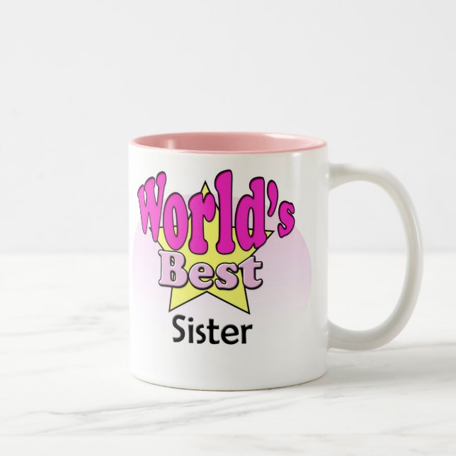World's Best Sister Två-Tonad Mugg (Höger)