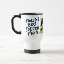 World's best soccer mom trendy navy blue photo resemugg