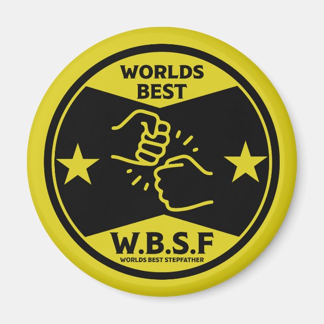 WORLDS BEST STEPFATHER MAGNET (Framsidan)