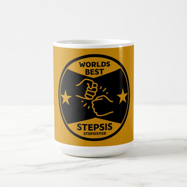 Worlds Best Stepsyster Magisk Mugg (Center)