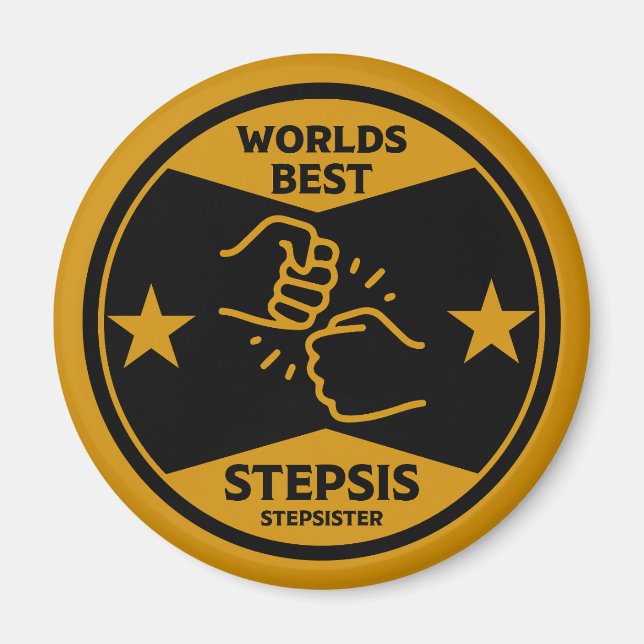 Worlds Best Stepsyster Magnet (Framsidan)