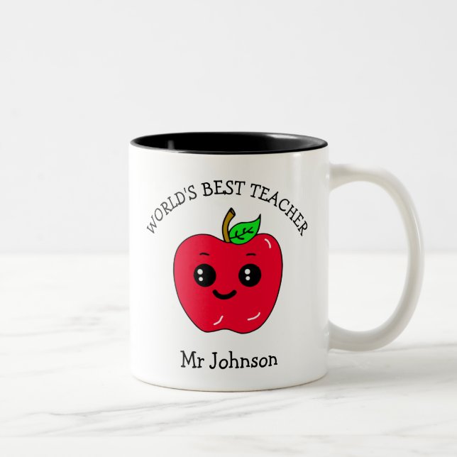 World's Best Teacher Appreciation Gift Två-Tonad Mugg (Höger)