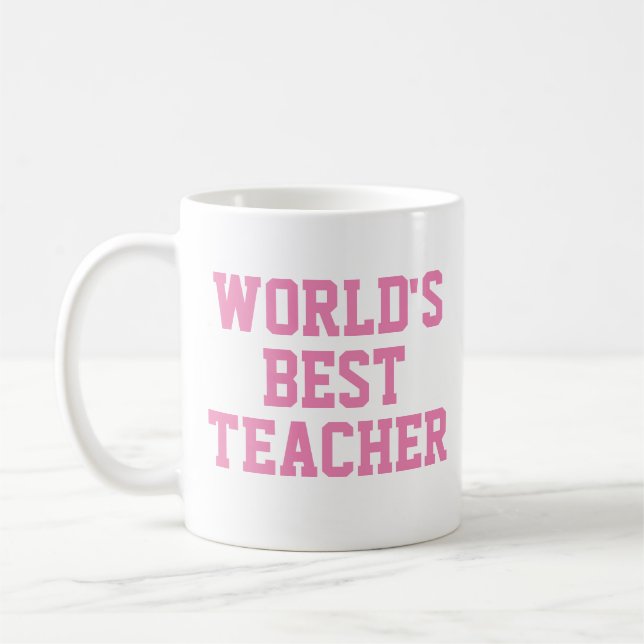 World's Best Teacher Gift Mugg (Vänster)