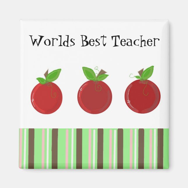Worlds Best Teacher Magnet (Framsidan)