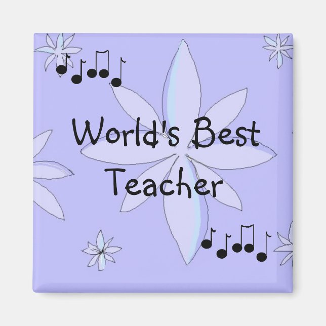 Worlds Best Teacher Magnet (Framsidan)