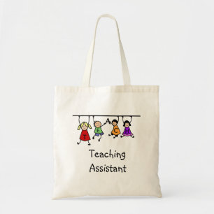 World's Best Teaching Assistant with Kids Tecknad Tygkasse