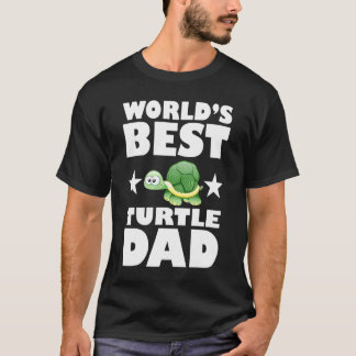 Worlds Best Turtle Dad Owner Lover Gift T Shirt