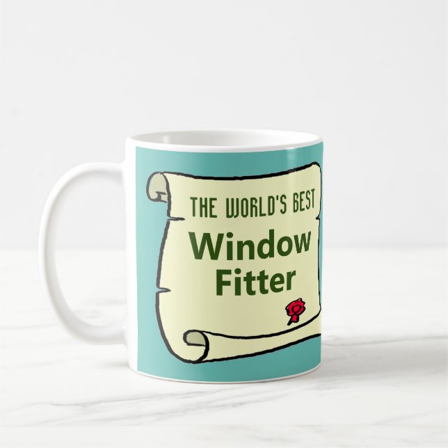 World's Best Window Fitter. Kaffemugg (Vänster)