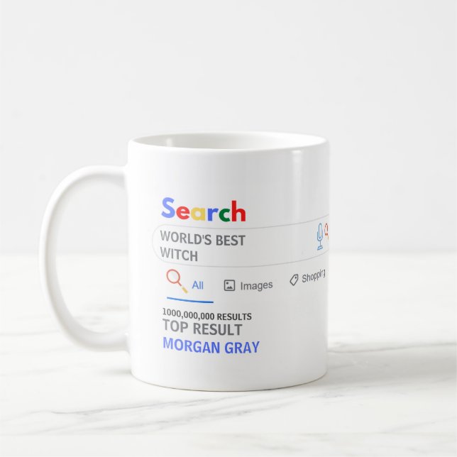WORLDS BEST WITCH NOVELTY TOP-sökresultat Kaffemugg (Vänster)