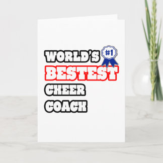 World's Bestest Cheer Coach Kort