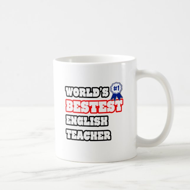 World's Bestest English Teacher Kaffemugg (Höger)