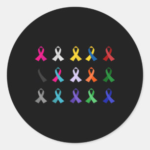 World's Cancer Awareness Kor Christian Costume R Runt Klistermärke