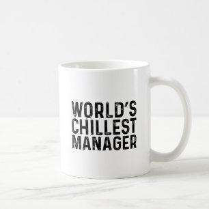 Worlds Chillest Manager Funny Coworking Kaffemugg